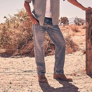 Wrangler Five Star Premium Denim Relaxed Fit Jeans Mens 30x30 Medium Wash Blue